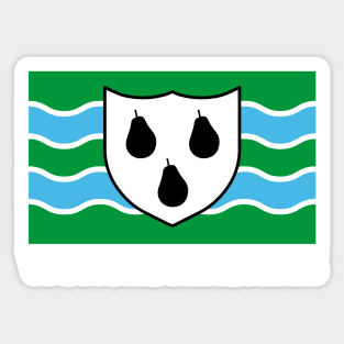 Worcestershire County Flag - England Sticker